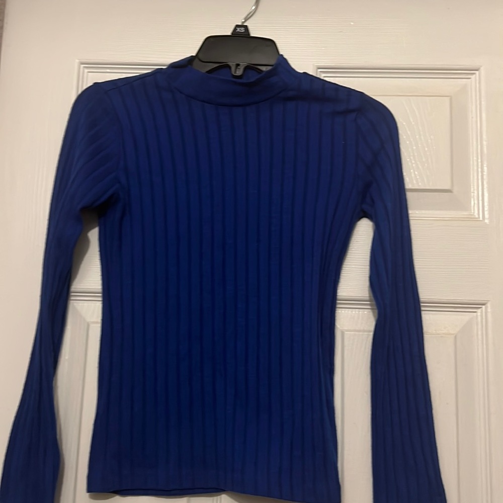 Blue long sleeved sweater for women, brand timing.Z:S.